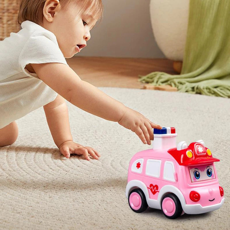 Press and Go Toy Cars for Toddlers – Mini Emergency Vehicles