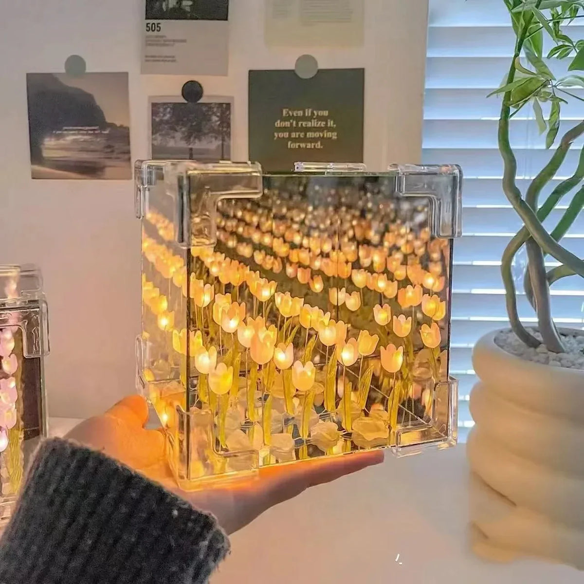 Tulip Night Lamp – DIY 3D Flower Sea Cube Light
