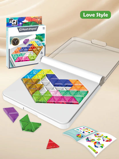 Puzzle Toys Logical Thinking Game Multiple Shapes Colors for Kids