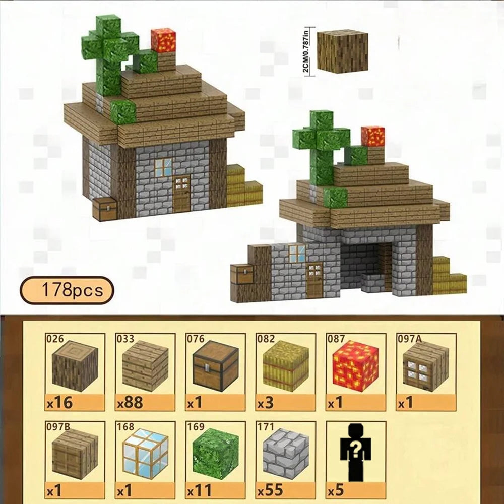Magnetic Building Blocks for Creative STEM Construction and 3D Models