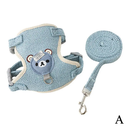 Small Pet Harness and Leash Vest Set for Dogs and Small Pets