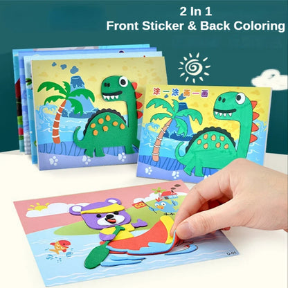 EVA Foam Sticker Puzzle Set with 3D Animal Crafts for Kids