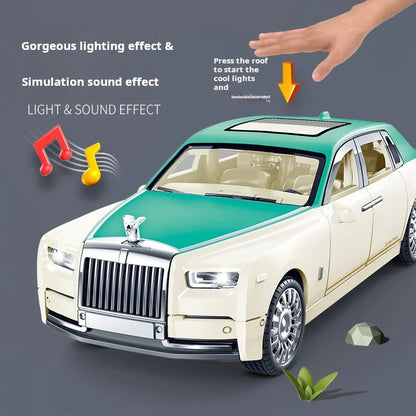 Simulation Rolls-Royce Phantom Model Car Model Ornaments Luxury Car Sedan Toy Car Collection