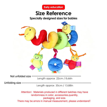 Baby Crib Toy – Hanging Sensory Comfort Toy with Squeaker