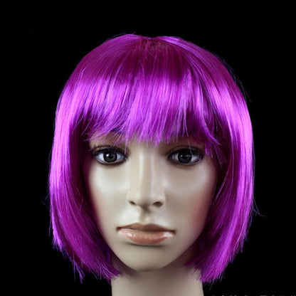 Short Bob Cosplay Wig – Synthetic Anime Costume Hair