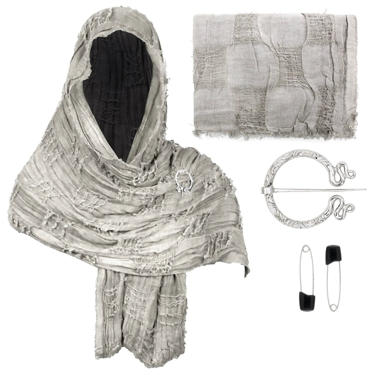 Medieval Hooded Cloak Vintage Cape – Renaissance Cosplay Costume