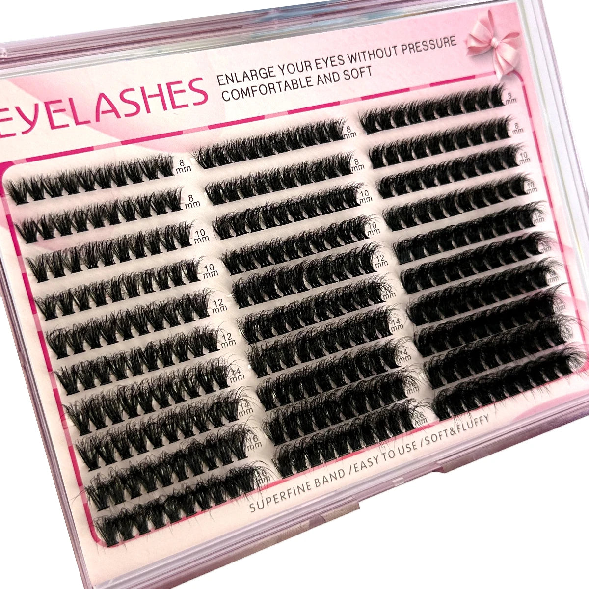 Cluster Eyelash Extensions – 300pcs Wispy Fluffy Lash Clusters