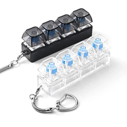 Keyboard Fidget Toy with LED Lights, 4-Button Stress Relief Toy