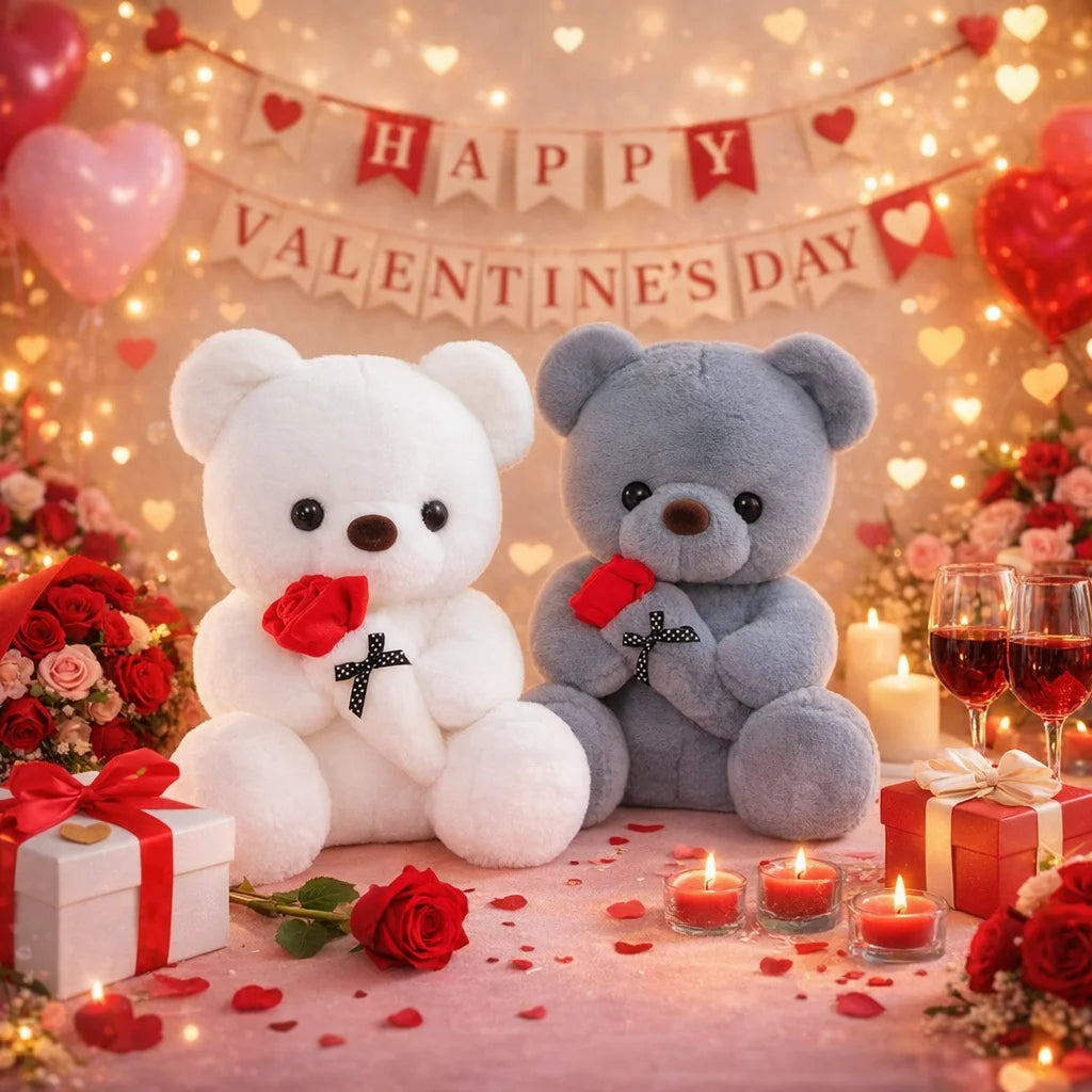 Rose Bear Plush