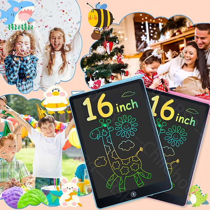 16 Inch LCD Writing Tablet – Multicolor Kids Drawing Board