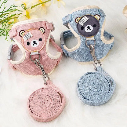 Small Pet Harness and Leash Vest Set for Dogs and Small Pets