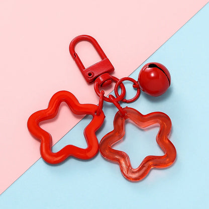 Fashion Keychain with Lobster Clasp Plastic Decorative Key Ring