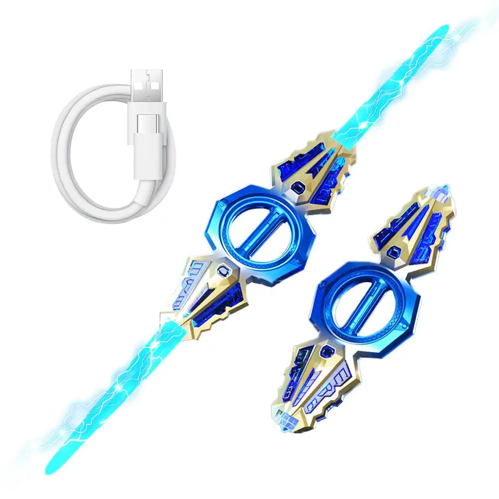 Light Up Sword Toy for Kids – Retractable Rotating LED Sword