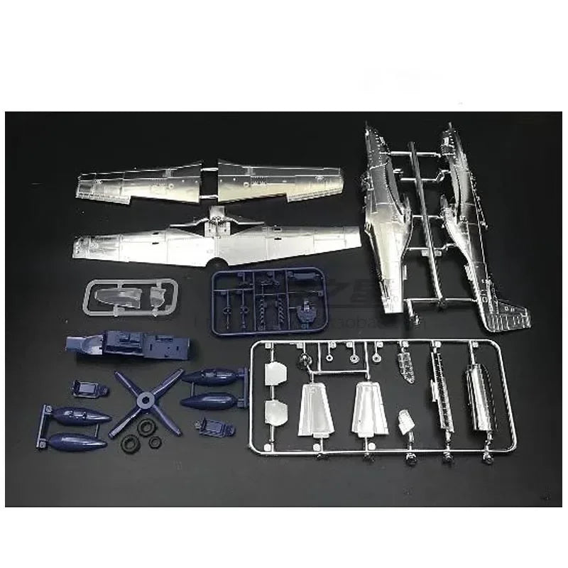 1:48 Fighter Plane Model Kit – 20-Piece Plastic Aircraft