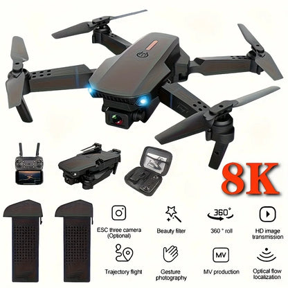 Foldable 4K Camera Drone with Dual Battery & Remote Control