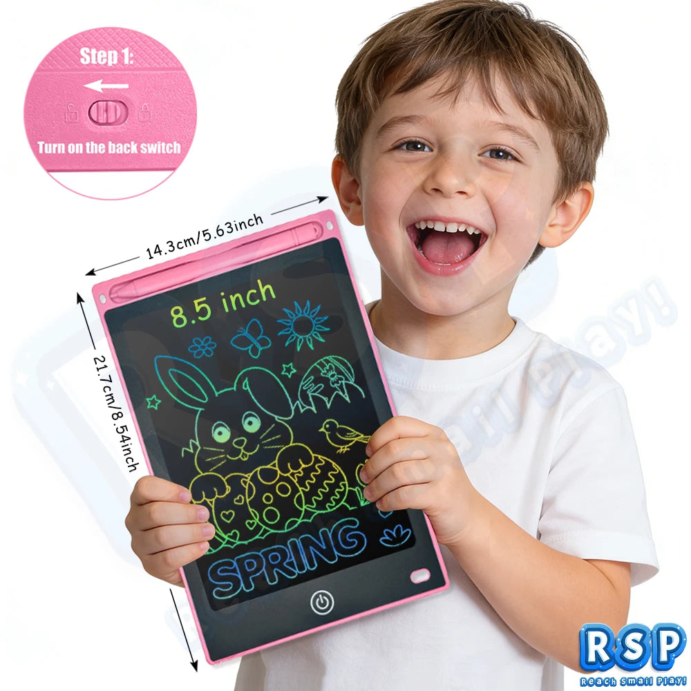 LCD Writing Tablet for Kids – Color Drawing Board 8.5-16 Inch