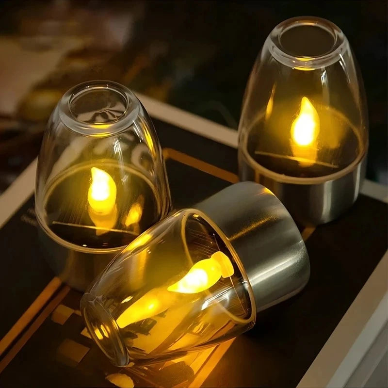 Solar Flameless Candle Light for Outdoor Garden and Party Decor
