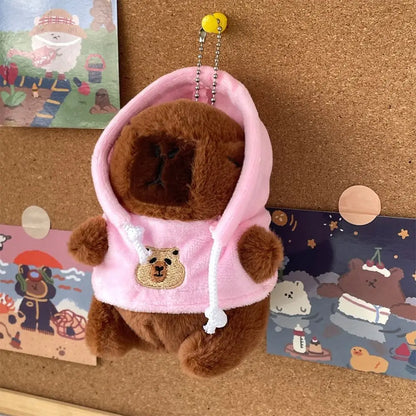 Capybara Plush Toy with Hoodie and Wings – Small Stuffed Animal