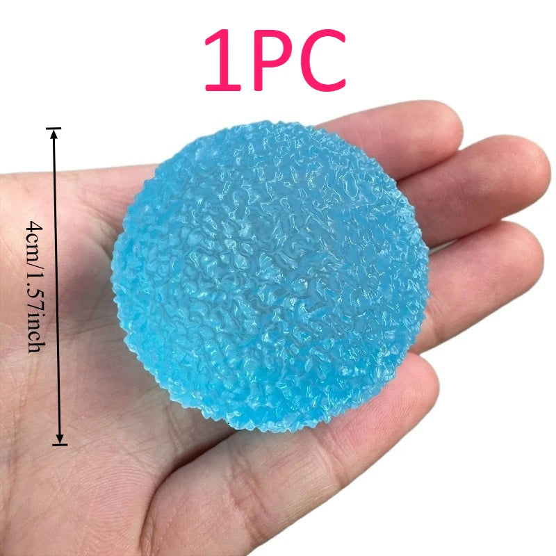 Ice Ball Squishy Toy – Blue Mochi Slow-Rebound Fidget