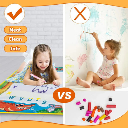 Magic Water Drawing Mat Reusable Coloring Board for Kids