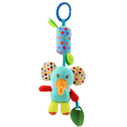 Baby Hanging Rattle – Plush Animal Sensory Toy for Stroller & Crib