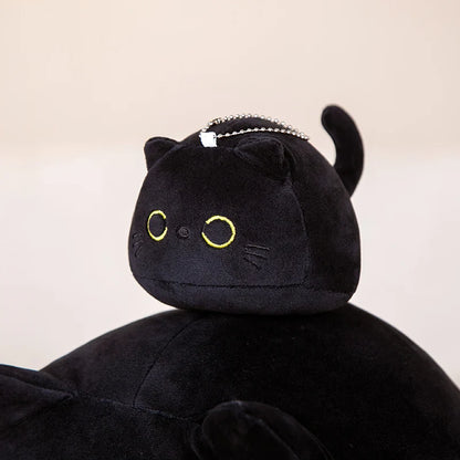 Black Cat Plush Toy – Cute Stuffed Cat Doll