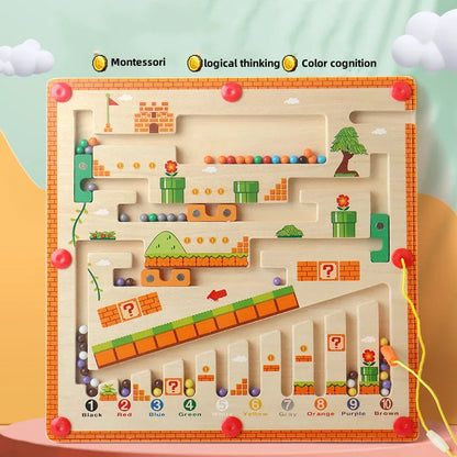 Magnetic Sorting Puzzle – Montessori Maze Learning Toy