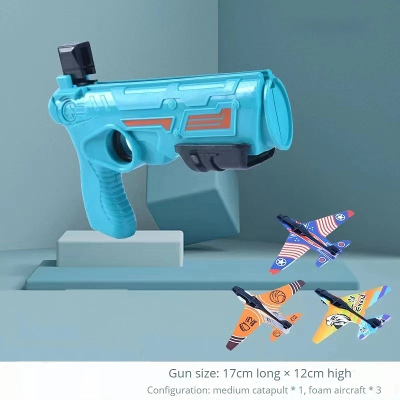 Foam Airplane Launcher for Kids Outdoor Flying Toy