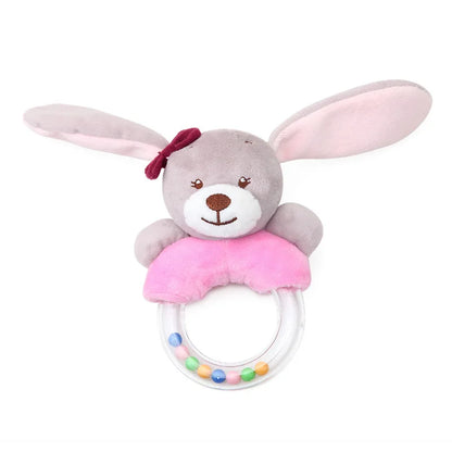 Baby Hanging Rattle – Plush Animal Sensory Toy for Stroller & Crib