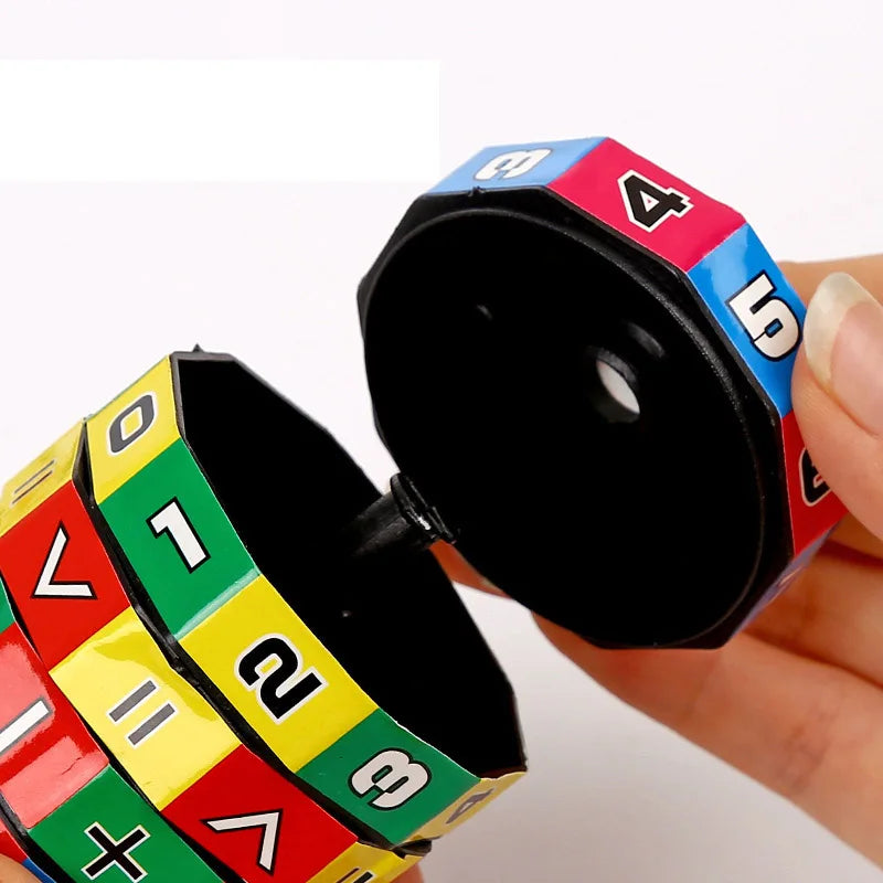 Math Cube Toy – Montessori Arithmetic Counting & Learning Puzzle