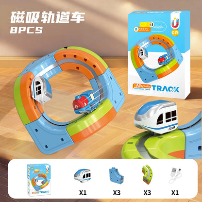 Magnetic Train Toy Anti-Gravity Track Electric Railway Car