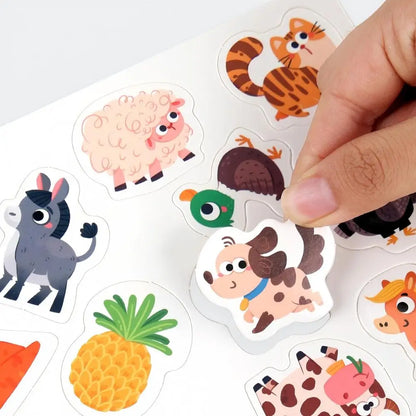 DIY Puzzle Book for Kids – Reusable Montessori Sticker Activity Book