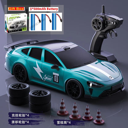 1:24 Scale RC Drift Racing Car with LED Lights and 4WD