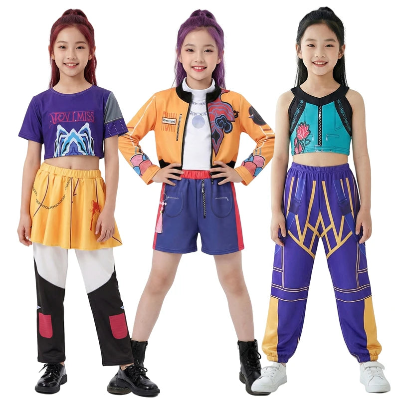 Anime Girl Cosplay Costume Top Vest Pants Set – Party Outfit