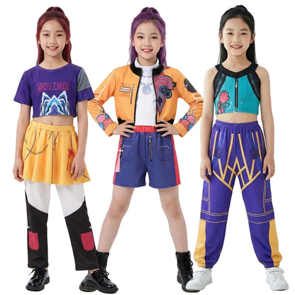 Anime Girl Cosplay Costume Top Vest Pants Set – Party Outfit
