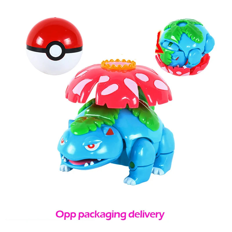 Transforming Anime Toy Ball – PVC Deformable Figure for Play & Display