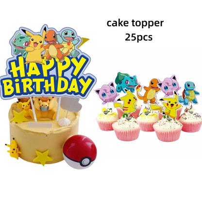 Cartoon Birthday Party Supplies – Tableware & Decorations Set