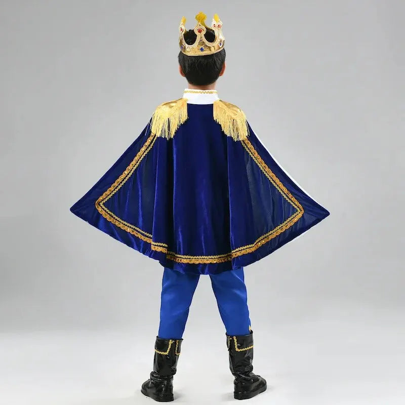 Medieval King Costume Royal Prince Outfit Set – Halloween Dress Up
