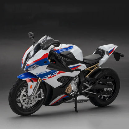 1:12 Diecast Motorcycle Model – Alloy Light & Sound Collectible