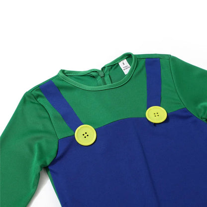 Red Green Game Jumpsuit Costume Kids – Hat Beard & Gloves
