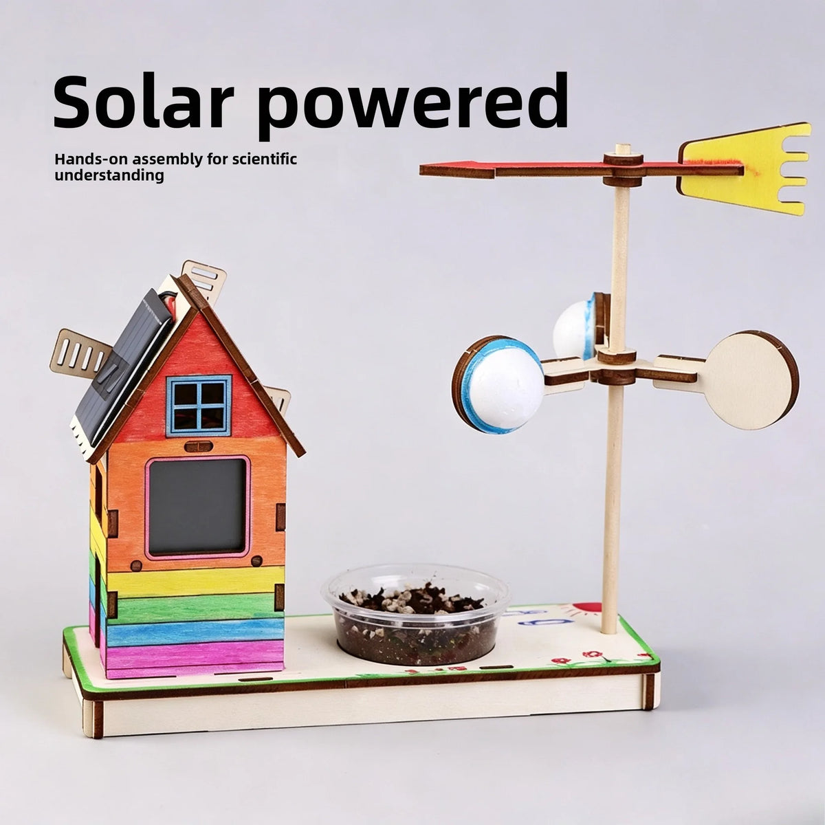 Solar Car Model Kit – DIY Wooden Science & Education Project