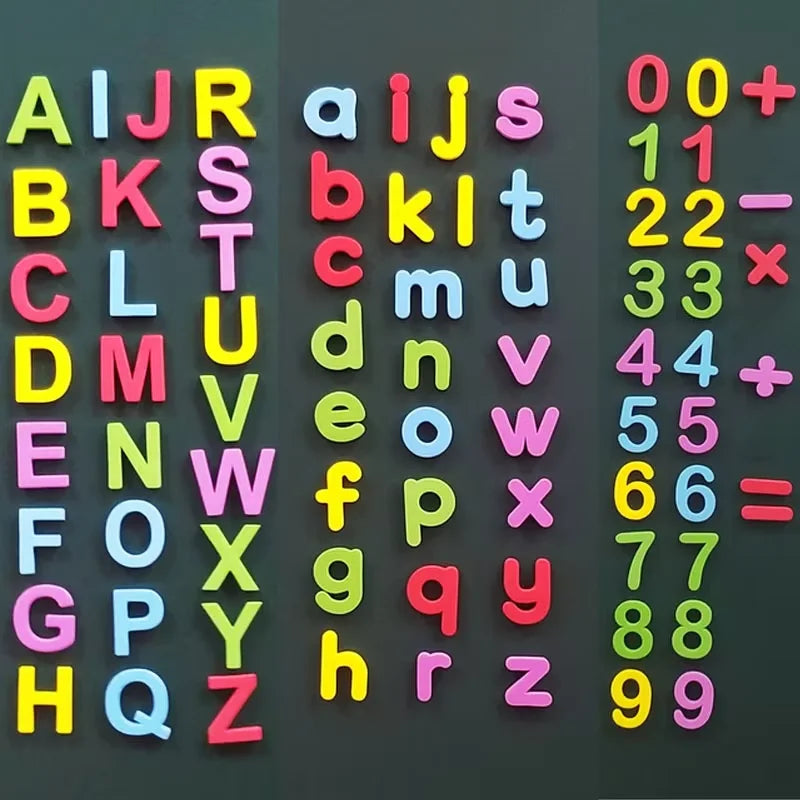 Magnetic Alphabet Letters for Toddlers – EVA Learning & Spelling Set