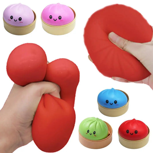 Squishy Stress Relief Toy Steamed Bun Sensory Fidget Toy