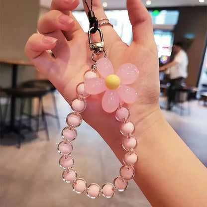 Phone Wrist Lanyard, Colorful Beaded Mobile Phone Strap
