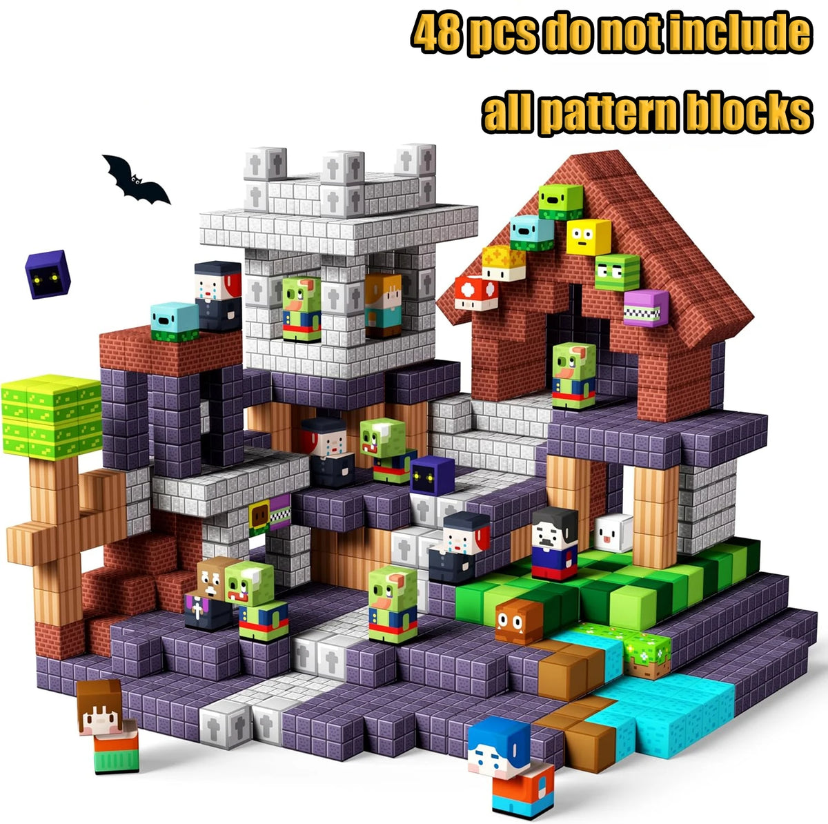 Magnetic Building Blocks Cube Set for Creative STEM Play