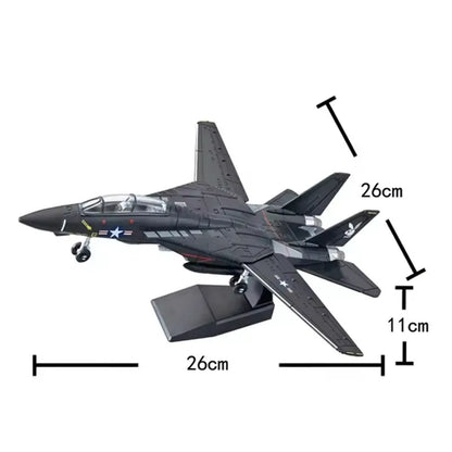 1:72 Scale Fighter Jet Model Kit with Display Stand