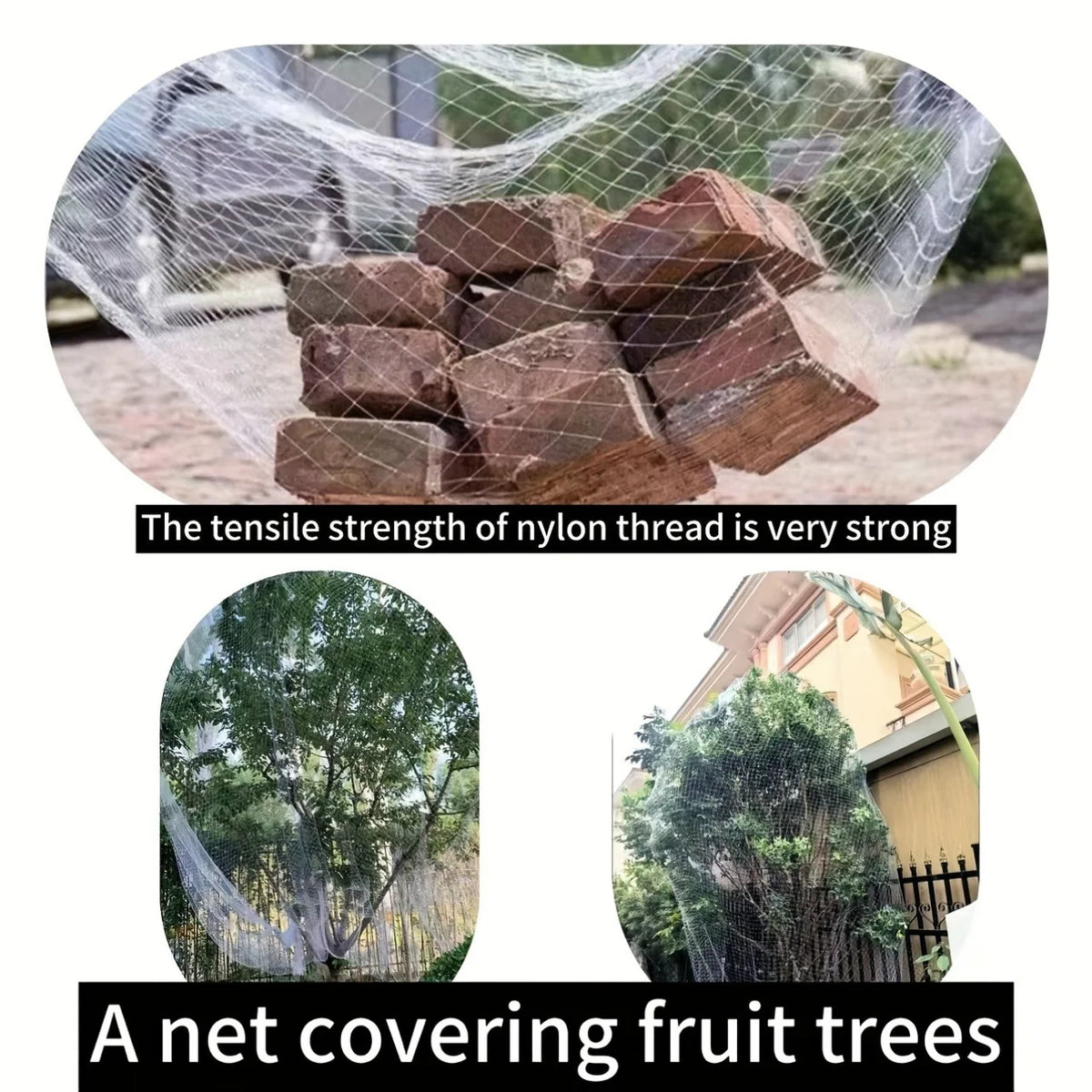Fine Mesh Bird Netting – PVC Balcony & Garden Protection Net