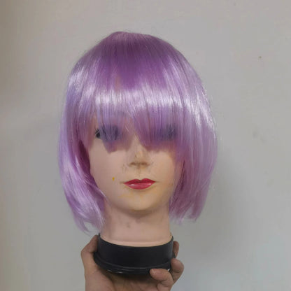 Short Bob Cosplay Wig – Synthetic Anime Costume Hair