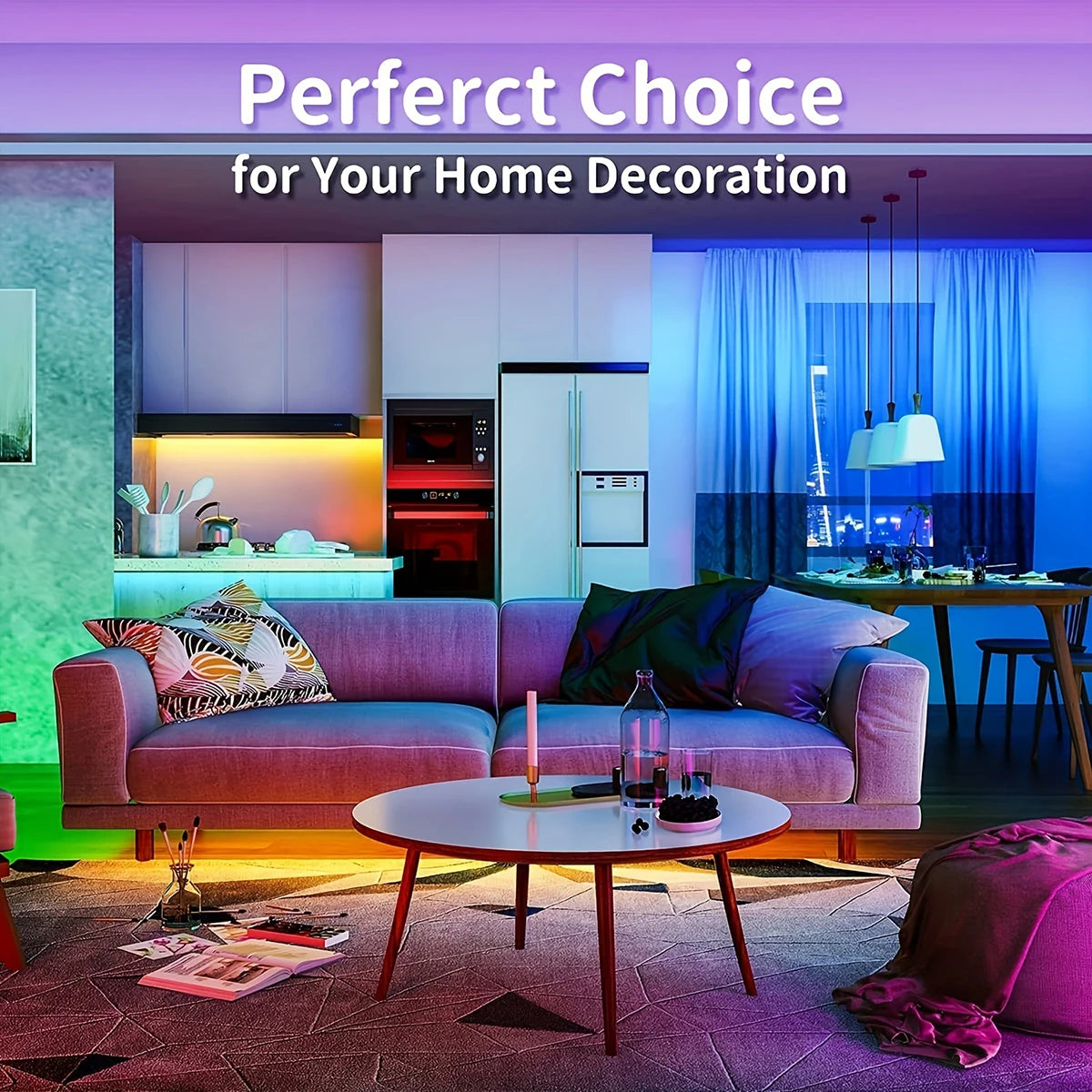 RGB LED Strip Lights – 5V Remote Control Room & TV Backlight
