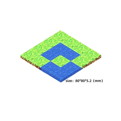 Magnetic Building Block Base Plate for Creative Construction